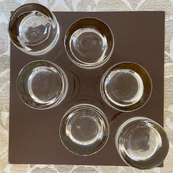 Couroc Mid Century Roadrunner Set Large Serving Tray with Six Highball Glasses - Picture 12 of 17